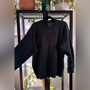 Vintage Dark Green Knit Sweater
